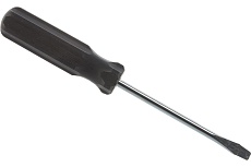 Отвертка Sparta SL6х100 мм углеродистая сталь, черная пластиковая рукоятка 13206