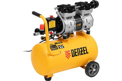 Безмасляный компрессор Denzel DLS950/24 950 Вт, 165 л/мин, ресивер 24 л 58026