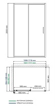 Душевой уголок WasserKRAFT Main 41S16 110x100 прямоугольный