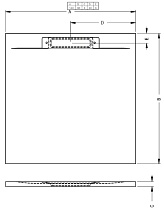 Поддон для душа Riho Isola 140x80 белый