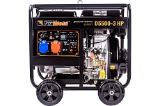 Дизельный генератор Foxweld expert d5500-3 hp, 5.0-5.5 квт, 1ф=3ф, розетка 400В/16А, розетка 230В/32А 8896