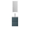 Тумба с раковиной BelBagno Uno-Mini 40 см Голубой матовый