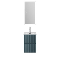 Тумба с раковиной BelBagno Uno-Mini 40 см Голубой матовый