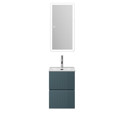 Тумба с раковиной BelBagno Uno-Mini 40 см Голубой матовый