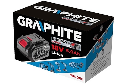 Батарея аккумуляторная Energy+ (18 В; Li-Ion; 6 Ач.) Graphite 58G086