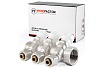 Коллектор с регулировочными вентилями PROFACTOR в/н 1"х3 вых 16 цанга PF MVP 269.3C