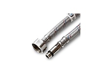 Подводка для смесителя Damento с нержавеющим оплетением, в ПВХ оболочке, 1/2&quot;, М10, 60 см, длинная 003850