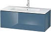 Тумба с раковиной Duravit L-Cube 103 1 ящик синий глянец