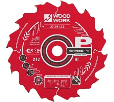 Диск пильный WOODWORK Профессионал 190x1.8/1.2x20 Z=12 A=20 27.191.12