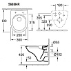 Подвесной унитаз Villeroy&Boch O.Novo 5688HR01 безободковый, с микролифтом