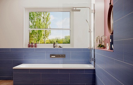 Шторка для ванны Ambassador Bath Screens 16041101 70x140 хром, прозрачный