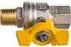 Шаровой кран для газа RUB 1/2 DN15 PN40, ВР-НР, серия ROMA S.84, бабочка S84D26