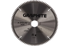 Диск отрезной по алюминию (210x30 мм; 100 зубьев) Graphite 55H610