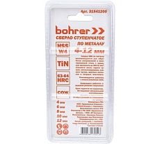 Сверло ступенчатое по металлу (4/6/8/10/12 мм; HSS W4 TiN) Bohrer 31541200