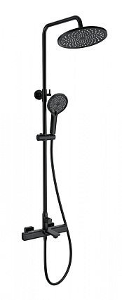 Душевая стойка Wonzon&Woghand Solid WW-C3011-A-MB термостат, черный матовый