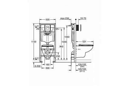 Инсталляция для унитаза Grohe Bau Ceramic 39586000 5 в 1