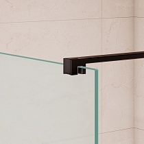 Душевая перегородка RGW Walk In WA-210B 90x195 с крючком для полотенца/халата, черный, матовое 351021009-24