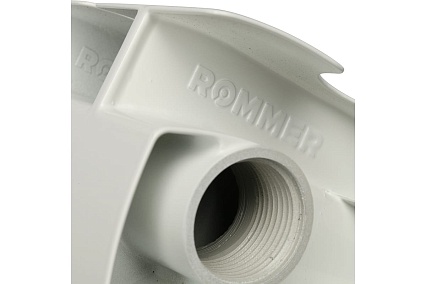 Алюминиевый радиатор Rommer Plus 200 12 секций RAL9016 89992