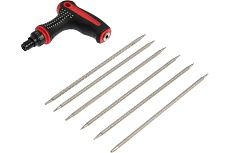 Комбинированная отвертка Тундра Т-образная, двухкомпонентная рукоятка, реверс, двухсторонние биты 6 шт. 7644110