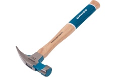 Молоток-гвоздодер Gross 380 г, угол 75, магнит, обрезиненная рукоятка american hickory 10413