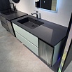 Тумба с раковиной Orans BC-2055-1200L-2GC 120 см серо-зеленый