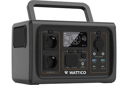 Портативная электростанция WATTICO Источник бесперебойного питания для газового котла Home 600 00-00000099