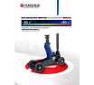 Подкатной гидравлический домкрат Forsage F-TH33007 2 т, 155-575 мм MT(57712)