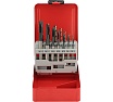 Набор машинных метчиков H-Tools M3-M12 HSSE-TiALN DIN371/376 + сверла 14пр 245051FHT