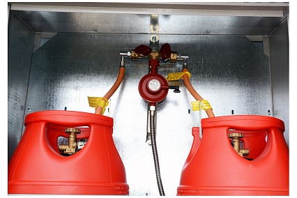 Баллон пропановый полимерно-композитный взрывобезопасный LPG 33.5 л вентиль с российским разъемом Hexagon Ragasco 100581