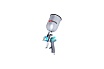 Пневматический краскопульт Intertool LVLP BLUE, форсунка 1.4 мм, бачок 600 мл PT-0133