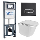 Комплект Weltwasser 10000011129 унитаз Telbach 004 GL-WT + инсталляция Marberg 410 + кнопка Mar 410 SE MT-BL