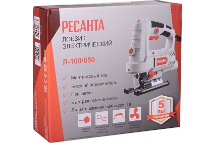 Электрический лобзик Ресанта Л-100/850 75/9/4
