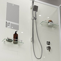 Душевая кабина Niagara Standart ST100/80/15Q/BK 100x80 стекло прозрачное, без крыши, без г/м