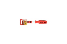 Отвертка Волжский Инструмент прямой шлиц SL 6х 38 красная ручка 3602071