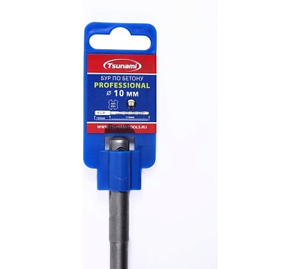 Бур по бетону SDS-plus Professional 10x160 мм Tsunami T10610200010160