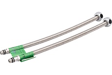Подводка для смесителя из нержавеющей гофрированной трубы Lavita HF-C300L 1/2хМ10 гайка-штуцер