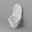 Подвесной унитаз Grossman Thin Rim GR-5604SQ смыв торнадо, с микролифтом, белый