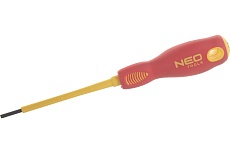 Шлицевая отвертка Neo Tools 2.5x75 мм 1000 В CrMo 04-051