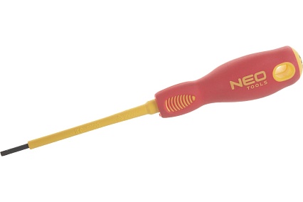 Шлицевая отвертка Neo Tools 2.5x75 мм 1000 В CrMo 04-051