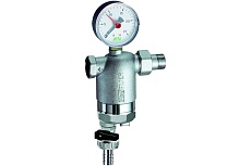 Фильтр FAR 100 мкм, с магнитными вставками, с манометром, Max: 95 C, 25 бар, 1/2&quot; ВР-НР FA 39F6 12100