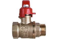 Латунный шаровой кран для воды Valfex OPTIMA 1/2&quot; ВР/НР ручка-рычаг 11Б27фт1М VF.215.L0R1.012.Bir