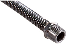 Подводка для газа СТМ ГАЗ сильфонная, 1/2&quot;, гайка-штуцер, 60 см CGHM1206
