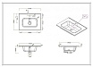 Тумба с раковиной BelBagno Kraft 39-500 50 см Cemento Grigio