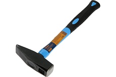 Молоток Тундра слесарный, квадратный боек, фиберглассовая обрезиненная рукоятка, 800 г 881990