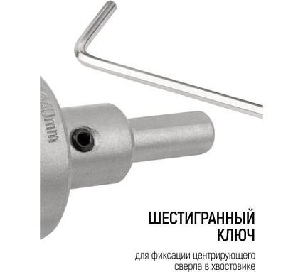 Коронка кольцевая с карбидными вставками Профи 40 мм FIT IT 36840