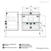Мебель для ванной Grossman Виста 50 см белый глянец