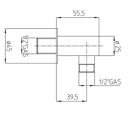 Шланговое подключение Bossini V00235.021 золото