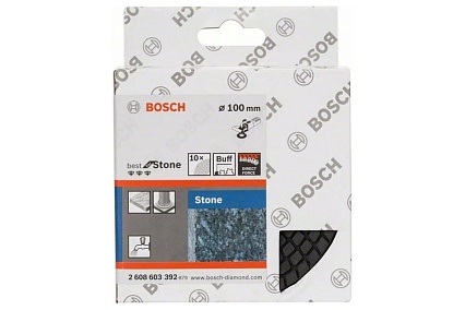 Полировочные диски финишные 10 шт, Buff, 100 мм Bosch 2608603392