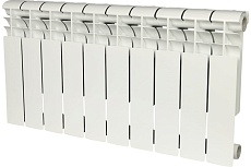 Биметаллический радиатор Rommer Profi BM 350 BI350-80-80-130 10 секций RAL9016 86632