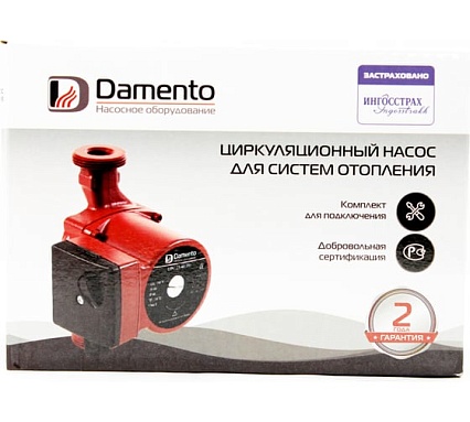 Насос циркуляционный Damento UPC 32-40, 130мм, напор 4м, 72Вт, подключение 1 1/4" (1/8) 010542